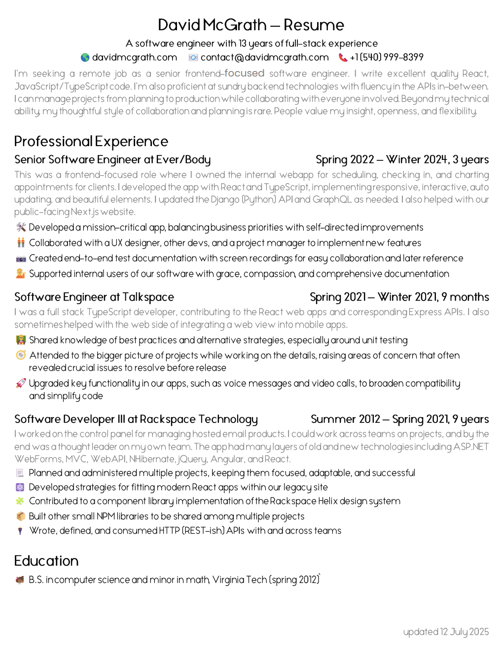 resume thumbnail