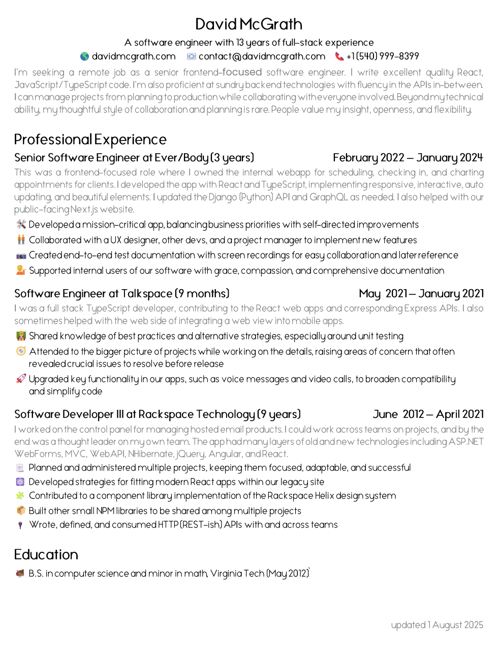 resume thumbnail